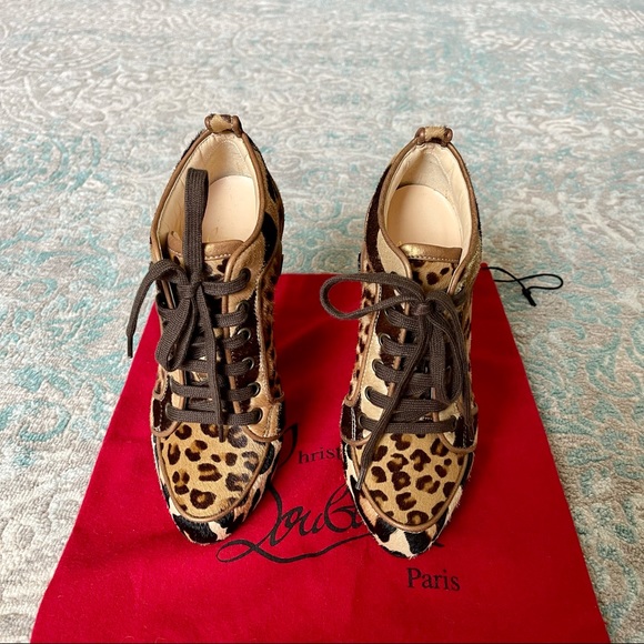 ❤️CHRISTIAN LOUBOUTIN❤️ Leopard Print Booties - Picture 3 of 14